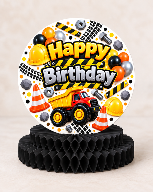 Construction Party Centerpieces – Set of 6