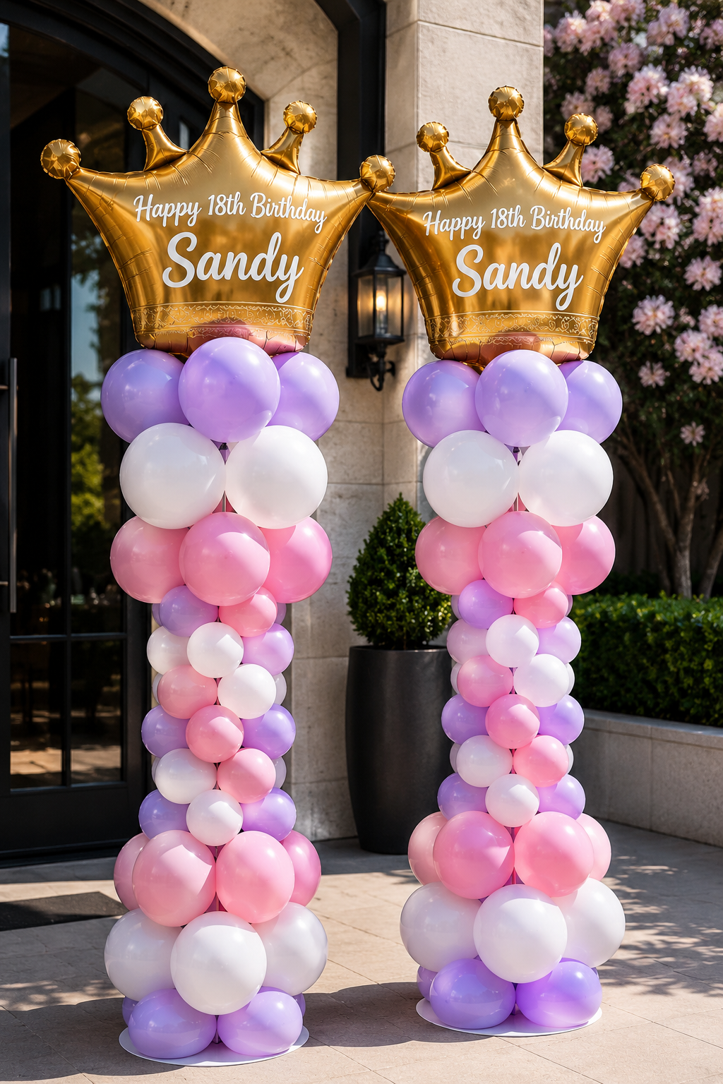 Custom Crown Balloon Tower
