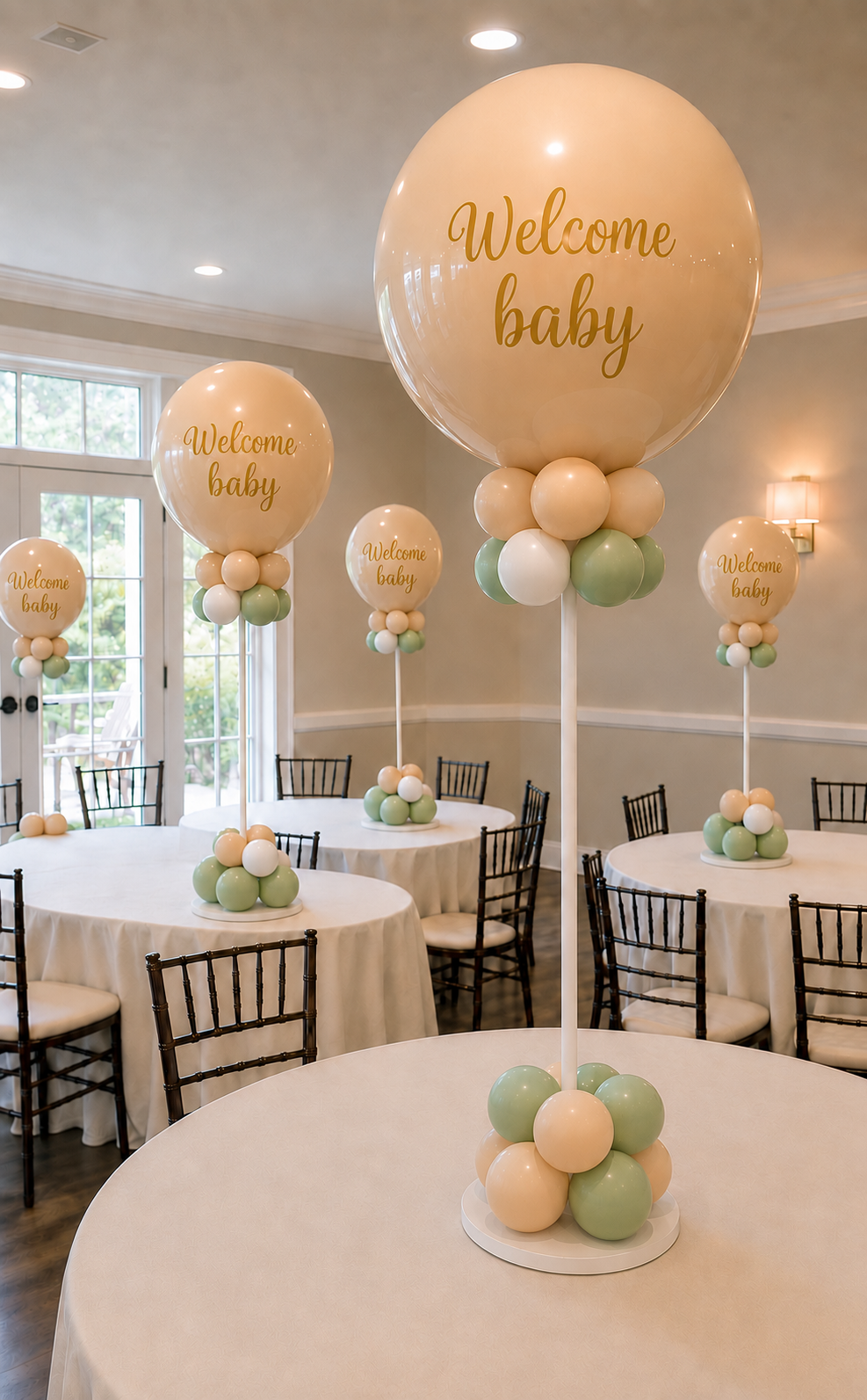 We Can Bearly Wait Themed Balloon Centerpieces