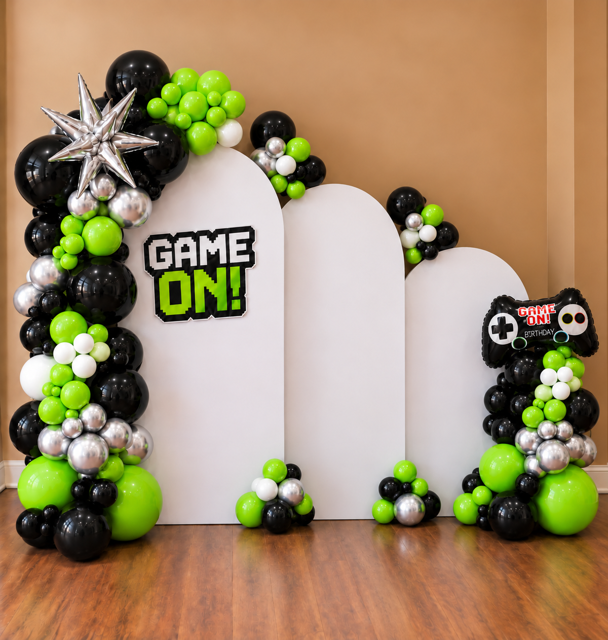 Game On Themed Balloon Arch