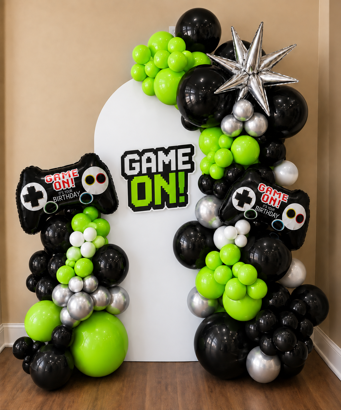 Game On Themed Balloon Arch